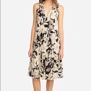 Jade by Johnny Was Floral Silk Dress with Cotton Lining Size XL
